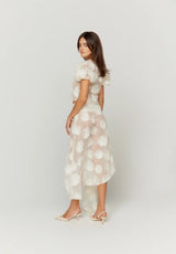 Scattered Shells Aplique Blouse and Skirt Set