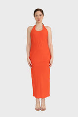 Orange Melfi Maxi Dress