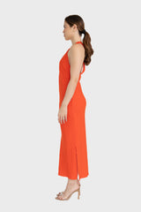 Orange Melfi Maxi Dress