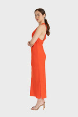 Orange Melfi Maxi Dress