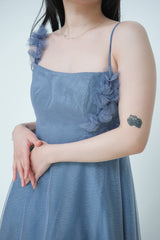 Shimmery 3D Floral Gown