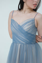 Tulle Overlay Gown