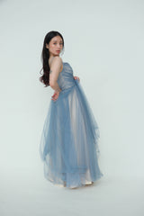 Tulle Overlay Gown