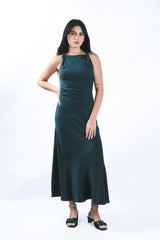 Ruched and Relaxed Midi Dress