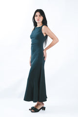 Ruched and Relaxed Midi Dress