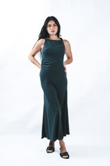 Ruched and Relaxed Midi Dress