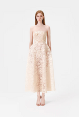 Beaded Butterflies Midi Dress