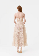 Beaded Butterflies Midi Dress