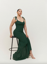 Maxi Dress with Tie Straps