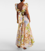 Pop Ruffle Detailing Dress