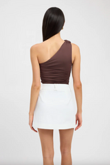 One Shoulder Rose Top