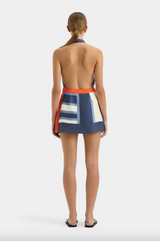 Dazed Wrap Halter Mini Dress