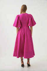 Dusk Puff Sleeve Midi Dress