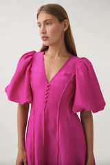 Dusk Puff Sleeve Midi Dress