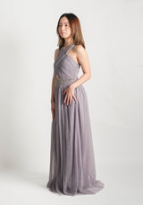 Beaded Halter Maxi Dress