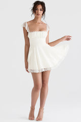 Kaia Ivory A-Line Mini Dress