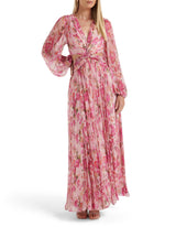 Ally Long Sleeve Plisse Maxi Dress