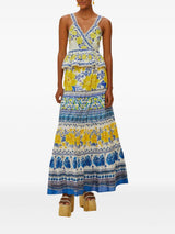 Zuli Printed Top and Maxi Skirt Set