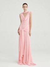 The Solene Drape Maxi Dress