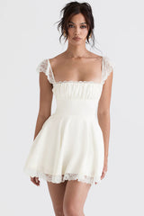 Kaia Ivory A-Line Mini Dress