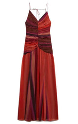 Gradient Chiffon Maxi Dress