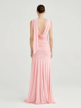 The Solene Drape Maxi Dress