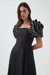 Twyla Flower Sleeve Dress