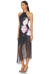 Deirdre Halter Midi Dress