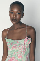 Floral Cowl Maxi Dress