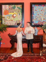 Sweetheart Neckline Fitted Embellished Wedding Gown