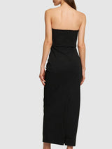 Zelie Strapless Tech Blend Maxi Dress