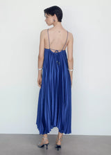 Pleated Halter Neck Dress
