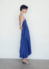 Pleated Halter Neck Dress