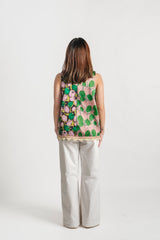 Butterfly Garden V-Neck Top