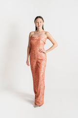 Strapless Sequin Jumpsuit