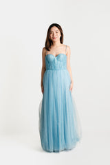 Sweetheart Neckline Tulle Gown