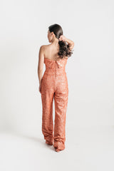 Strapless Sequin Jumpsuit