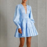 Fallingwater Gathered Mini Dress