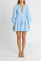 Fallingwater Gathered Mini Dress