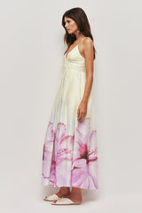 Vacation Maxi Dress in Ombre Hibiscus
