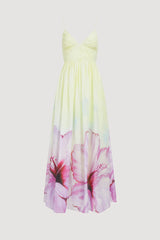 Vacation Maxi Dress in Ombre Hibiscus