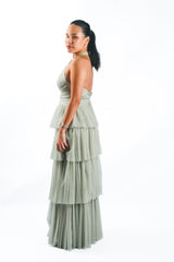 Halter Tiered Gown