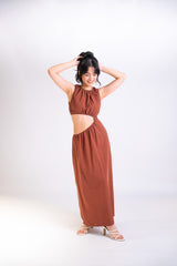 Cut-out Midi Dress