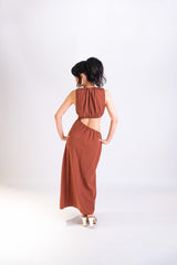 Cut-out Midi Dress