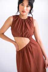 Cut-out Midi Dress