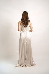 Allyna One Shoulder Pleated Corset Dress