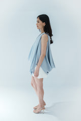 Long Sleeveless Cowl Top