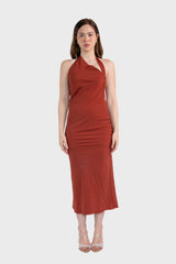 Oblique Midi Dress Jasper