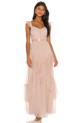 Tiered Ruffle Gown