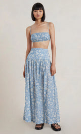 Floral Skies Maxi Skirt and Bodice Set